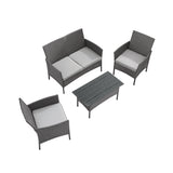 Medford Patio Conversation Combo 4PC - Grey