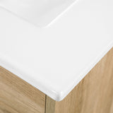 Calway 24 in Bathroom Vanity Kit - White Oak