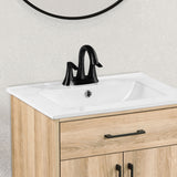 Calway 24 in Bathroom Vanity Kit - White Oak