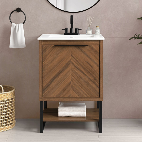 Contessa 24 in Bathroom Vanity - Spiced Walnut