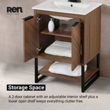 Contessa 24 in Bathroom Vanity - Spiced Walnut