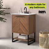 Contessa 24 in Bathroom Vanity - Spiced Walnut