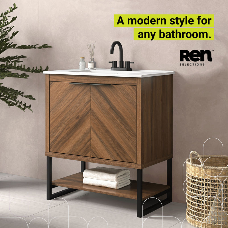 Contessa 30 in Bathroom Vanity - Spiced Walnut