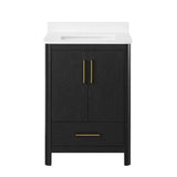 Dario 24 in Bathroom Vanity - Ebony Wood