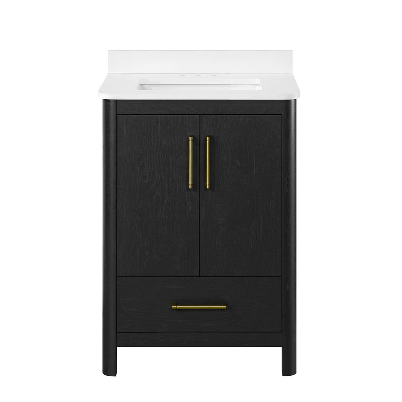 Dario 24 in Bathroom Vanity - Ebony Wood