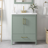 Dario 30 in Bathroom Vanity - Sage Green