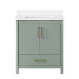 Dario 30 in Bathroom Vanity - Sage Green