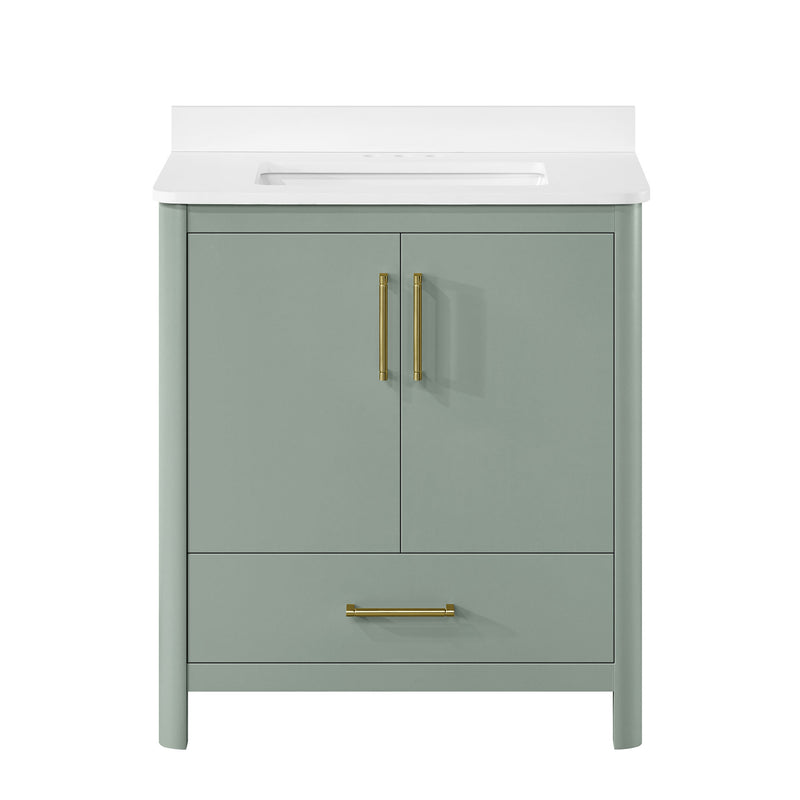 Dario 30 in Bathroom Vanity - Sage Green