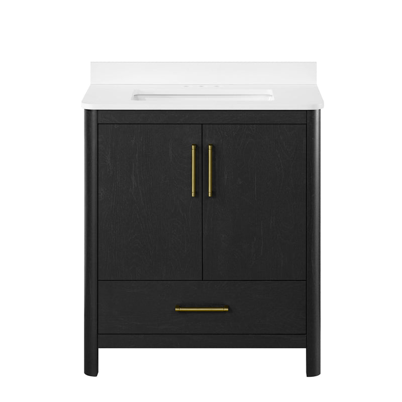 Dario 30 in Bathroom Vanity - Ebony Wood